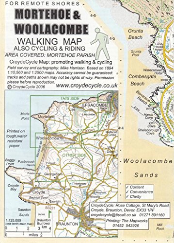 Mortehoe and Woolacombe Walking Map