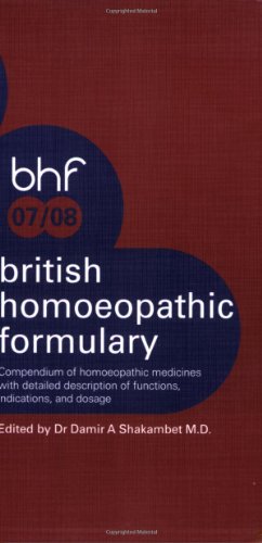 British Homoeopathic Formulary