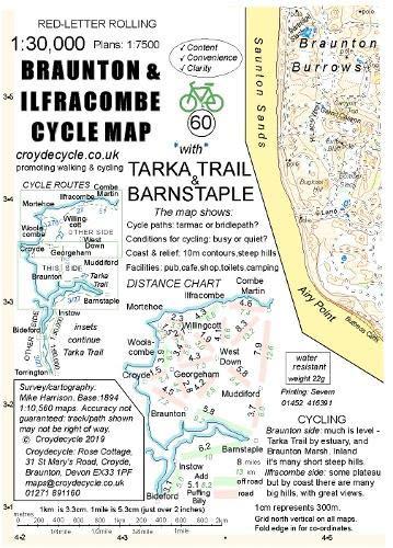 Braunton and Ilfracombe Cycle Map