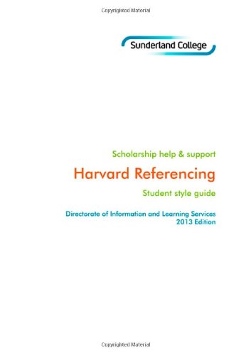 Harvard Referencing: Student Style Guide