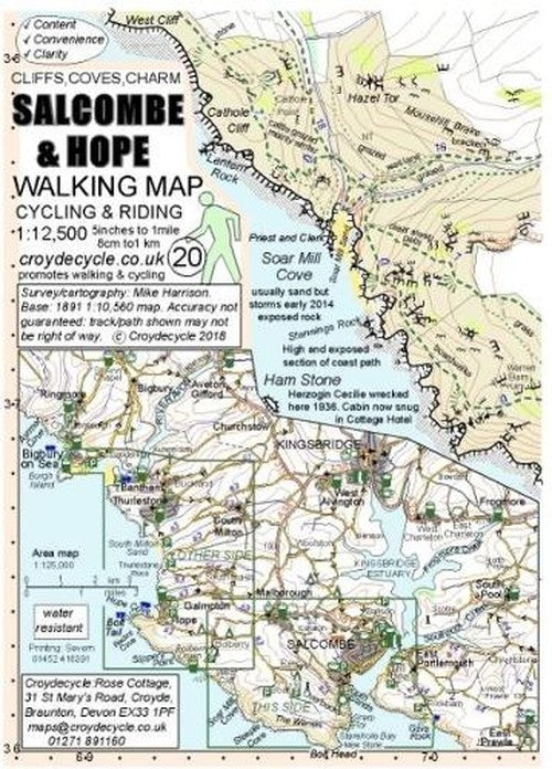 Salcombe & Hope Walking Map