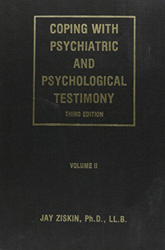 Coping with Psychiatric and Psychological Testimony, Vol. 2