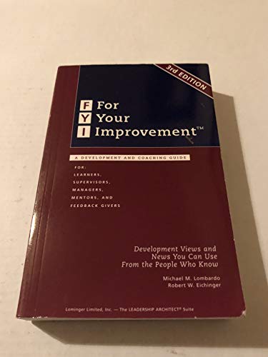For Your Improvement
