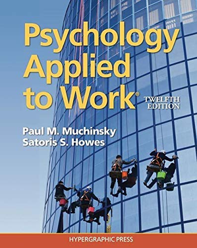 Psychology Applied to Work