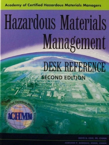 Hazardous Materials Management Desk Reference nd