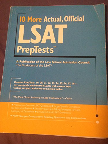10 More, Actual Official LSAT Preptests