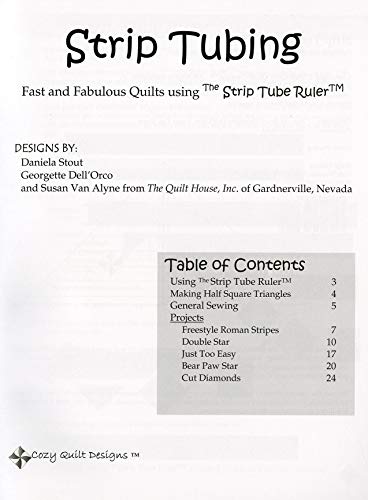 Cozy Quilt Designs Strip Tubing Book