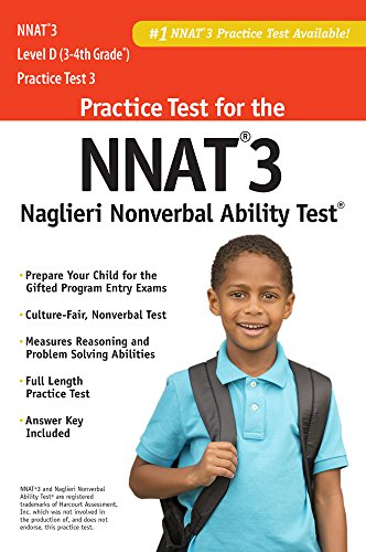 NNATR Practice Test Level D rd and th Grade Naglieri Nonverbal Ability Test R