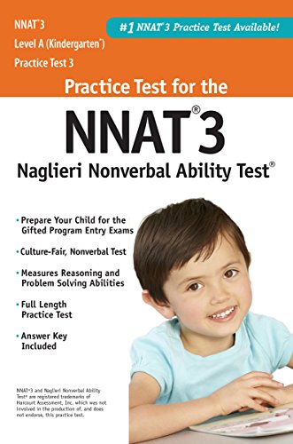 NNAT3 Practice Test Level A (Kindergarten) Naglieri Nonverbal Ability Test