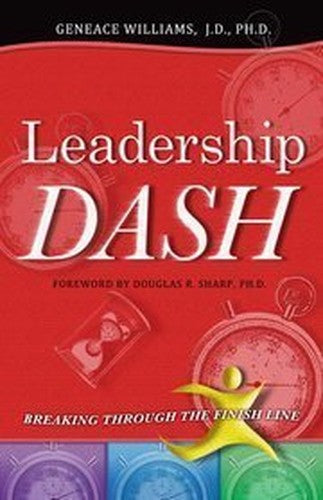 Title: Leadership Dash Breaking Through the Finish LIne