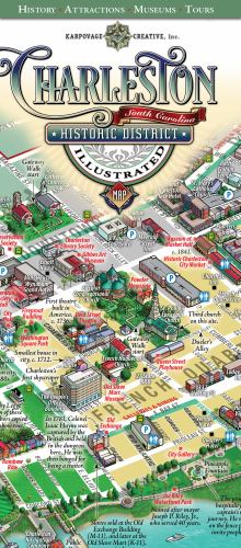 Charleston S.C Historic District Illustrated Map