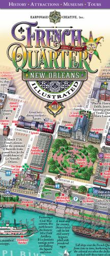 French Quarter New Orleans Illustrated Map