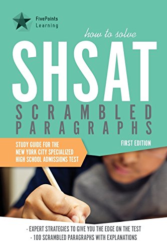 How to Solve Shsat Scrambled Paragraphs