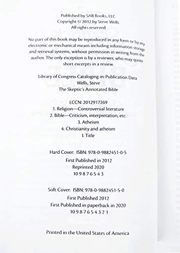 The Skeptic's Annotated Bible: The King James Version from a Skeptic's Point of View