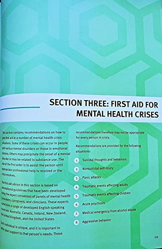 Mental Health First Aid Participant Manual, Revised First Edition