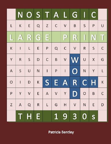 Nostalgic Large Print Word Search