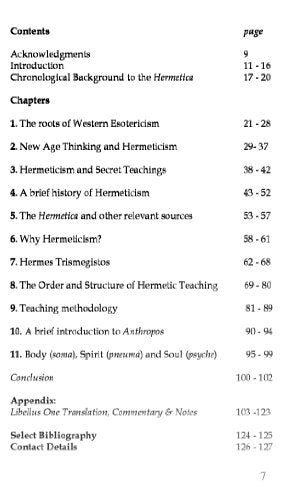 An Introduction to Hermetic Philosophy