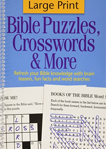 Large Print Bible Puzzles, Crosswords & More