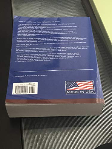 RxPrep's 2018 Course Book for pharmacist licensure exam preparation