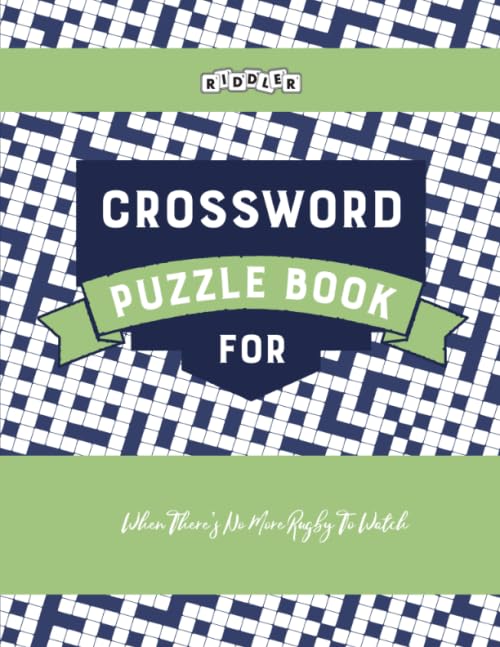 Crossword Puzzle Book for When There's No More Rugby To Watch