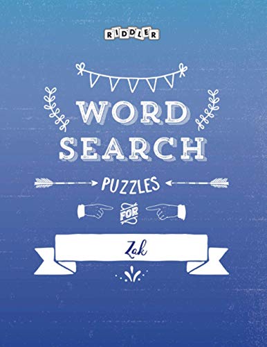 Word Search Puzzles for Zak