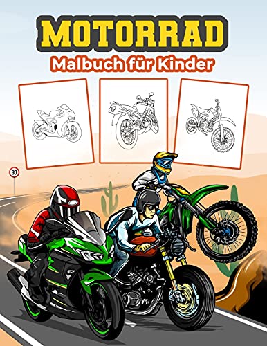 Motorrad Malbuch fr Kinder
