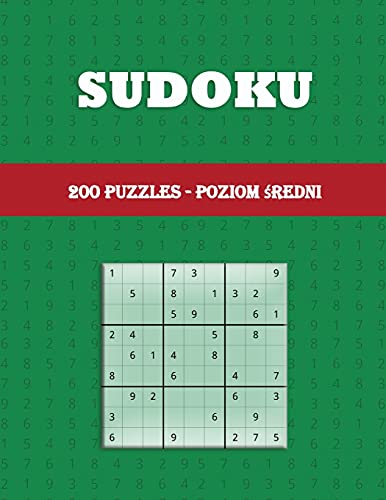 Sudoku 200 PUZZLES - poziom średni