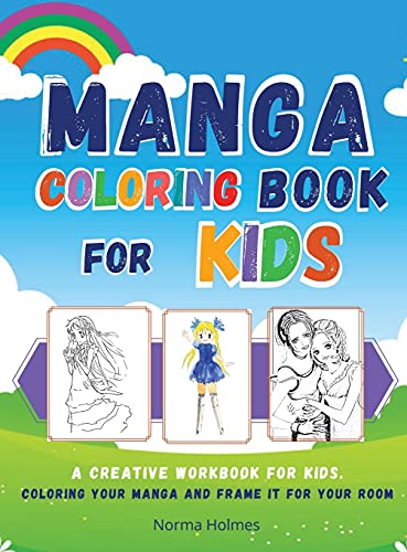Manga Coloring Book for Kids