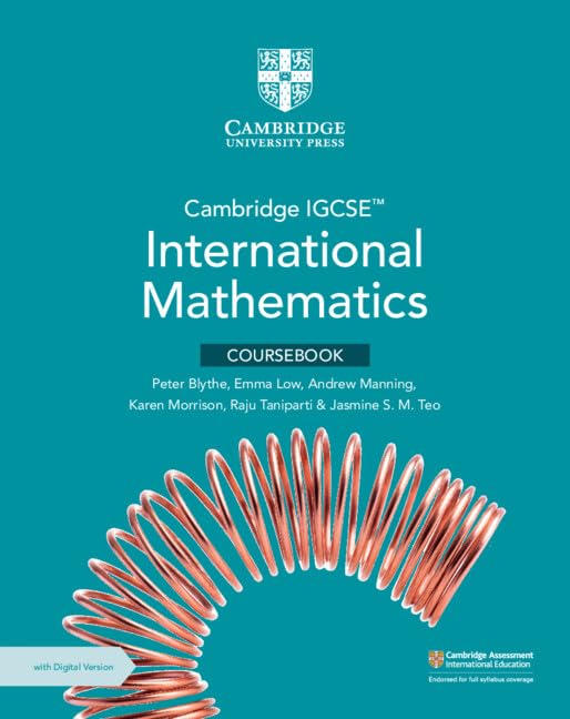 Cambridge IGCSE International Mathematics Coursebook with Digital Version (2 Years' Access)