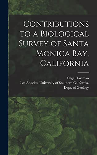 Contributions to a Biological Survey of Santa Monica Bay, California