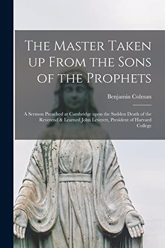 The Master Taken up From the Sons of the Prophets
