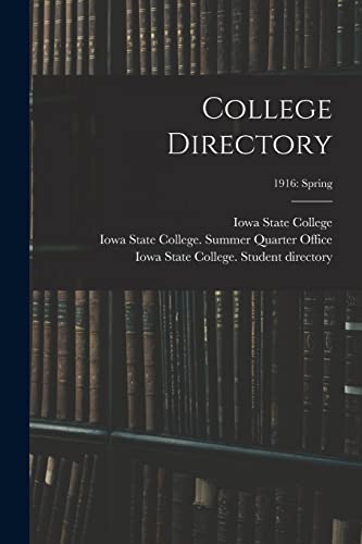 College Directory; 1916