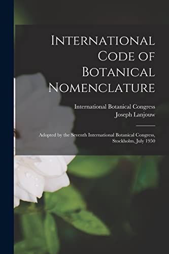 International Code of Botanical Nomenclature