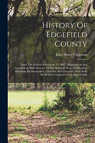 History Of Edgefield County