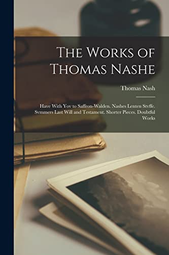The Works of Thomas Nashe