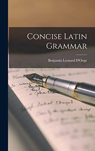 Concise Latin Grammar