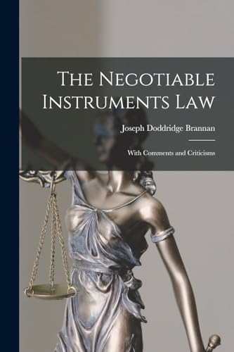 The Negotiable Instruments Law