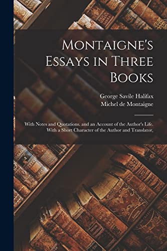 Montaigne's Essays in Three Books