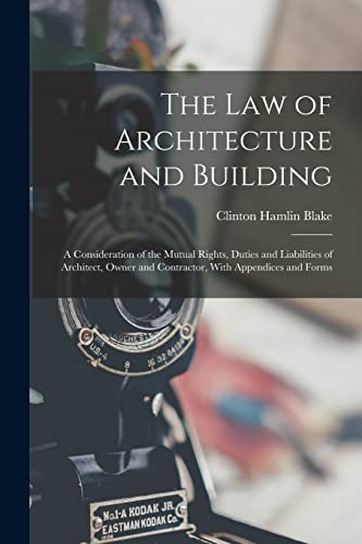 The Law of Architecture and Building