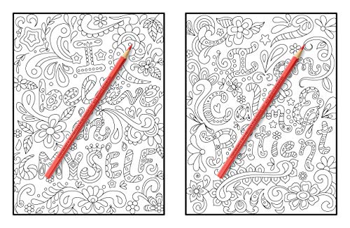 Inspirational Collection: An Adult Coloring Book with 175 Coloring Pages of Inspirational Quotes, Motivational Sayings, Positive Affirmations, and More!