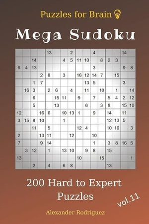 Puzzles for Brain - Mega Sudoku 200 Hard to Expert Puzzles vol.11