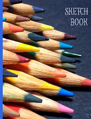 Array of Colored Pencils for Drawing and Coloring