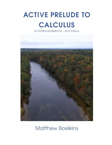 Active Prelude to Calculus Activities Workbook