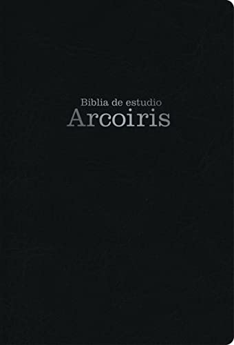 RVR 1960 Biblia de Estudio Arco Iris, Negro Simil Piel