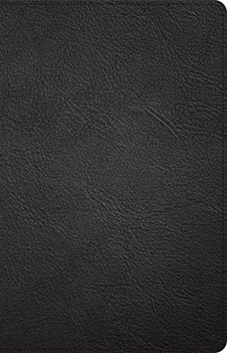 CSB Thinline Reference Bible, Black Genuine Leather