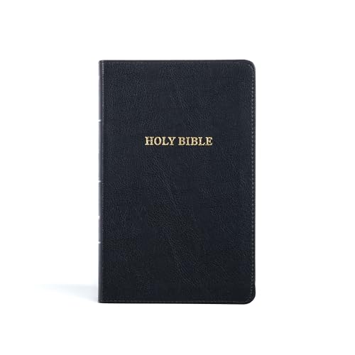 KJV Thinline Reference Bible, Black LeatherTouch