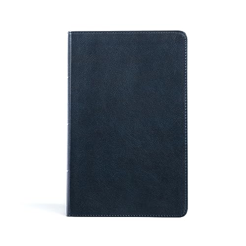 CSB Single-Column Personal Size Bible, Navy LeatherTouch