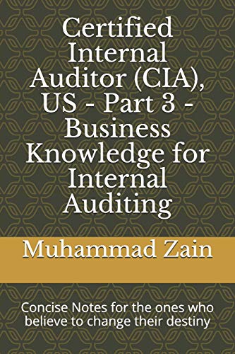 Us - Part 3 - Business Knowledge for Certified Internal Auditor (CIA)