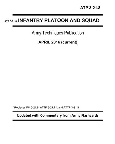 ATP 3-21.8 - Infantry Platoon and Squad - Army Techniques Publication - April 2016 (current) - Replaces FM 3-21.8, ATTP 3-21.71, and ATTP 3-21.9 - Updated with commentary from Army Flashcards