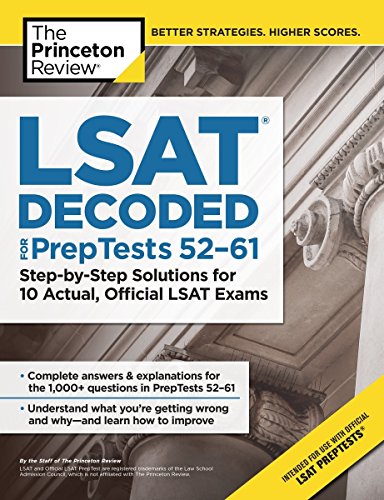 Lsat Decoded (Preptests 52-61)